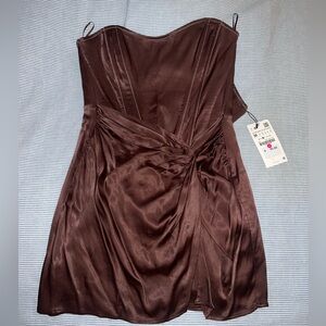 ZARA mini dress- brown